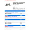 thumbnail image 2 of Rear Transmission Mount - Compatible with 1989 - 1991 Chevy V3500 1990, 2 of 2