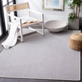 thumbnail image 3 of SAFAVIEH Martha Stewart Elana Chevron Machine Washable Indoor/Outdoor Area Rug, Blue/Creme, 5'5" x 7'7", 3 of 12