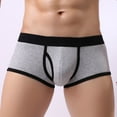 thumbnail image 5 of Razzly Men's Underwear Solid Pouch Briefs Breathable Shorts for Comfort and Support(Gray,M), 5 of 5