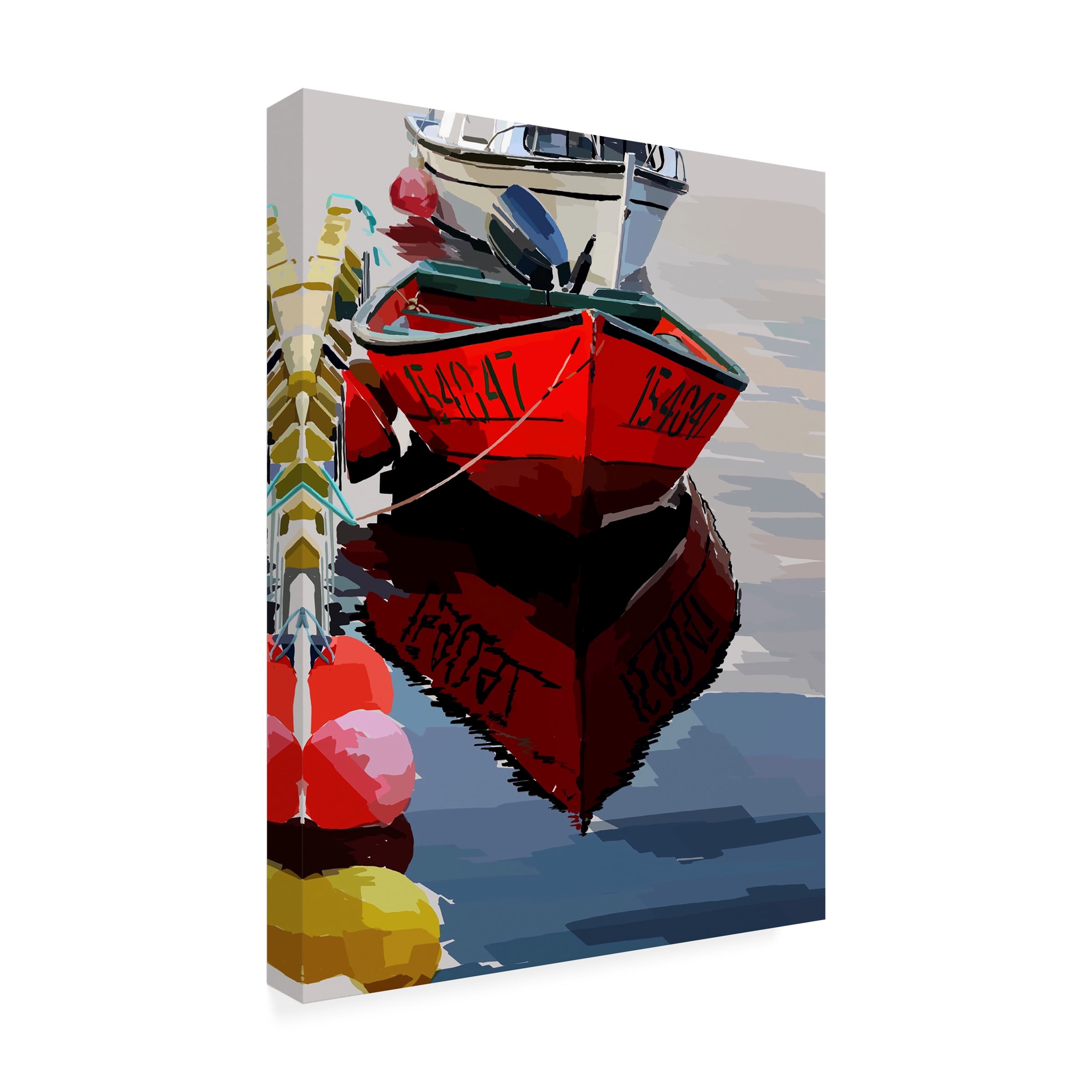 Emily Kalina 'Bold Boats VII' Canvas Art