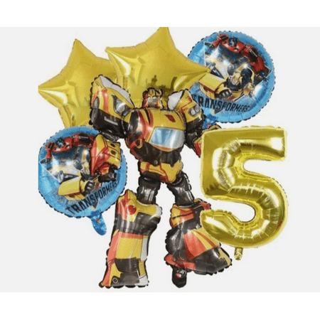 6PC TRANSFORMERS BALLOONS - Age 5