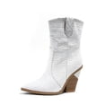thumbnail image 1 of Botas vaqueras cálidas de tacón alto para mujer, 1 of 5