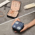 thumbnail image 7 of GZHJMY Blue White Eyes Jewelry Box Organizer for Women Girls, Travel Jewelry Case Jewelry Organizer for Storage Rings Earrings Necklaces Bracelets106 for Necklace Bracelet Earrings Rings, 7 of 7