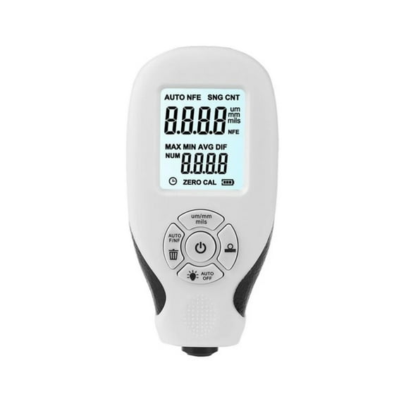 Portable Thickness Tester, Reliable Measurement Device for Automobile Manufacturing Industry, Supports Decimal Inches or Millimeters (White)