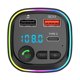 thumbnail image 4 of Coche Bluetooth 5.0 Inalámbrico Manos libres Coche Transmisor FM Receptor Radio Adaptador de MP3 Reproductor 2 USB + PD Kit de cargador, 4 of 9