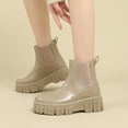 thumbnail image 4 of Mepaouo Women's Ankle Rain Boots Waterproof Rubber Garden Water Shoes Anti Slip Outdoor Work Booties, 4 of 6
