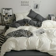 thumbnail image 2 of Pebbuoy Bed Sheet Quilt Cover Queen Size Comforter Set Super Soft Wear Resistant Friendly to Skin Pillow Case All-season Comforter Set, 2 of 7