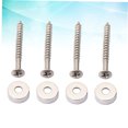 thumbnail image 3 of WHAMVOX 4Set Guitar Neck Joint Screws Metal Silver for Electric Guitar Accessories Repair, 3 of 8