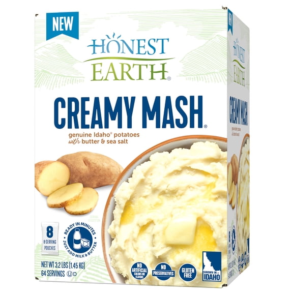 Honest Earth® Creamy Mash Potatoes, 6.4 oz (Pack of 8)