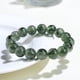 thumbnail image 2 of Pulsera de cuarzo rutilado verde natural de 9 mm para mujer/hombre, 2 of 2