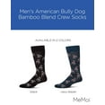 thumbnail image 2 of MeMoi Men's American Bully Dog Bamboo Blend Crew Socks - Mens - Male, 10-13, Black, 2 of 10