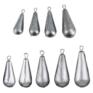 19PCS Fishing Lead Sinker Fishing Line Weights Sinkers 4g 5g 7g 10g 14g Set  With Tackle Box Olive Shape Inner Core Fishing Weights Sinkers  Assortment(Box's Color Is Random)