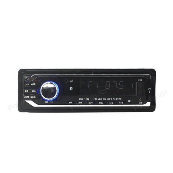 Car Radio Car Audio Stereo 12V Player Bluetooth AUX-IN MP3 FM USB 1 Din With Remote Control For Car Radio ,Accurate Channel Search