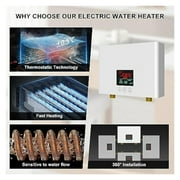 Electric Tankless Water Heater 3000W With Remote And LED Display - Automatic Control System - Fault Self-Test Function ,Energy Saving