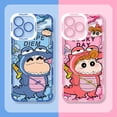 thumbnail image 2 of Funda de teléfono transparente Crayon Shinchan para iPhone, 14, 11 Pro Max, 13, 12 Mini, XR, XS, X, 8, 7, 6, 6S Plus, SE, 2020 Fivean unisex, 2 of 2