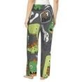 thumbnail image 3 of Kll Womens Cartoon Dinosaurs Print Pajama Pants Soft Pajama Bottoms For Women Cozy Lounge Pants, 3 of 9