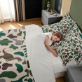 thumbnail image 4 of Manfei Farmhouse Dino Animal Twin Bedding, Countryside Camo Bedding Comforter Set, Bisque Green, Gray Reversible, 7pcs, 4 of 6