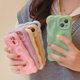 thumbnail image 3 of Case For Iphone 15, Cute Solid Color Curly Wave Shape Shockproof Tpu Bumper Phone Case, 3 of 4
