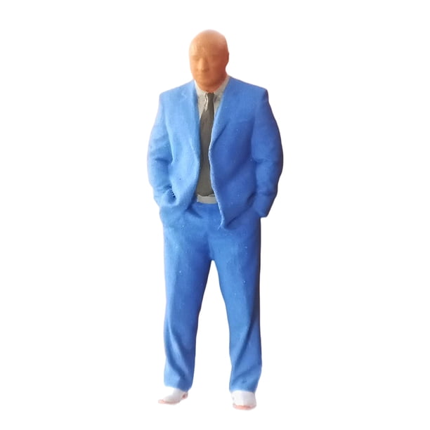 Personaje 1/64 Mini Figuras Sunnimix personas muñeca calle ferrocarril Parque gar Azul Figuras de muñecas en miniatura