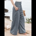 thumbnail image 3 of Pantalones Palazzo de para Mujer Gris XXL, 3 of 7