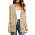 thumbnail image 4 of Women Cardigan Casual Knit Cardigan Lightweight Sweater with Pocket, 4 of 5
