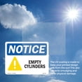 thumbnail image 6 of Empty Cylinders OSHA Notice Aluminum Sign 24 Inch x 18 Inch - 10 Pack, 6 of 8