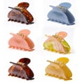 thumbnail image 1 of LEDUODO Paquete de 6 pinzas para el cabello – Pinzas para el cabello de tortuga mediana Pinzas para el cabello Pasadores Clips coloridos Accesorios para el cabello para mujeres y niñas, 1 of 5