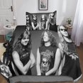 thumbnail image 5 of Metallica Duvet Cover Bedding Set, Microfiber Heavy Metal Band Rock 'n' Roll Three Pieces Bedding Set with Duvet Covers, 5 of 5