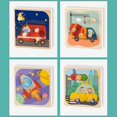thumbnail image 4 of Rompecabezas de madera azul para educación infantil, juguetes para niños, 4 of 5