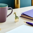thumbnail image 6 of FOMIYES Handcrafted Green Metal Giraffe Statue for Office Living Room Decoration, 6 of 7