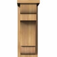 thumbnail image 2 of 7 1/2"W x 12"D x 20"H New Brighton Smooth Corbel w/Backplate, Western Red Cedar, 2 of 9