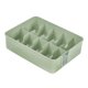 thumbnail image 2 of Caja de almacenamiento para calcetines, ropa interior, armario, contenedores de almacenamiento de lencería, divisores que ahorran espacio 10 rejillas verde, 2 of 9