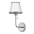 thumbnail image 3 of 4890PN Hinkley Lighting Clarke - 14W 1 LED Medium Wall Sconce-15.75 Inches Tall and 7.25 Inches Wide-Polished Nickel/Matte White Finish, 3 of 12