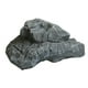 thumbnail image 2 of Paisaje artificial de imitación de roca, decoración de jardín, fibra de vidrio irregular, versátil gris 28x17x13cm, 2 of 9