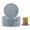 Gray, variant on Coasters for Drinks, Silicone Coasters Set of 6 with ABS Holder, Outdoor Coaster for Coffee Table, Non-Slip Rubber Table Cup Mat Desk, Heat Resistant & Scratch-Proof