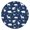Dark Blue Christmas, variant on Colorful Christmas Striped Pattern Round Fitted Tablecloth with Elastic Edge,Dining Table Cover Waterproof,Outdoor Round Tablecloth for Camping,Dining,Indoor and Outdoor