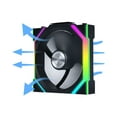 thumbnail image 7 of Lian Li 12RSL1W3B Wireless 120mm ARGB Case Fans Reverse Blade Triple Pack Black, 7 of 7