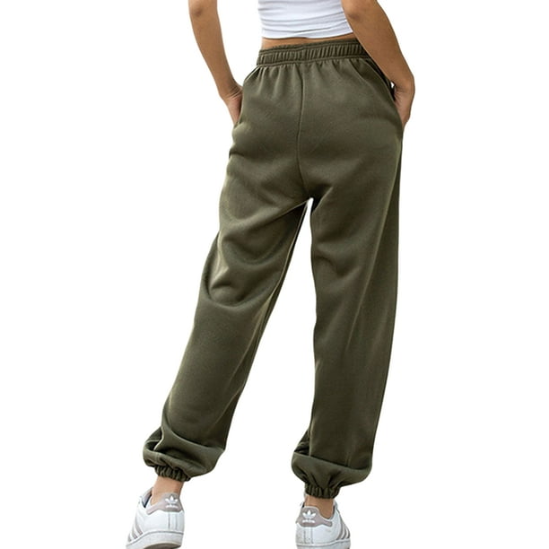 TheFound Women Athletic Jogger pants Plush High Waist Sweatpant Yoga Pant