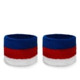 thumbnail image 2 of Couver Unisex Cotton Terry Wrist Sweatbands, 2-Pairs, Thailand Flag, 2.5-Inch, 2 of 7