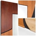 thumbnail image 6 of "Curved Elegance" Hand Made Solid Paulownia Wood Beveled Leaner Mirror size 80"x40", 6 of 12