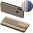 thumbnail image 1 of IBAOLE [Huawei P20 Lite] Case, Mirror Design Clear View Flip Bookstyle Luxury Protecter Shell with Kickstand Case Cover IBAOLE P20 Lite - 5.84 inch. Flip Mirror: GoldA Flip Mirror 2, 1 of 4