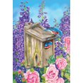thumbnail image 2 of Briarwood Lane Bluebirds And Lilacs Garden Flag, 2 of 4