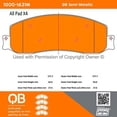 thumbnail image 3 of Mpa Electrical 1000-1631M Qb Semi Metallic Brake Pads, 3 of 4