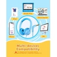 thumbnail image 6 of Mpow Kids Headphones with Microphone for Boys Girls, Kids Online Learning Headset with 94dB Volume Limit, Stereo Sound, 3.5mm Audio Jack for Smartphone, Tablet, PC, School, Travel, 6 of 8