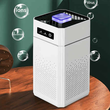 

HYCGKJ Advanced Negative Ion Compact Mini Air Purifier - Powerful Formaldehyde and Toxin Eliminator for Fresh and Clean Home and Office Air - Ideal Desktop Solution for a Healthier Enviro