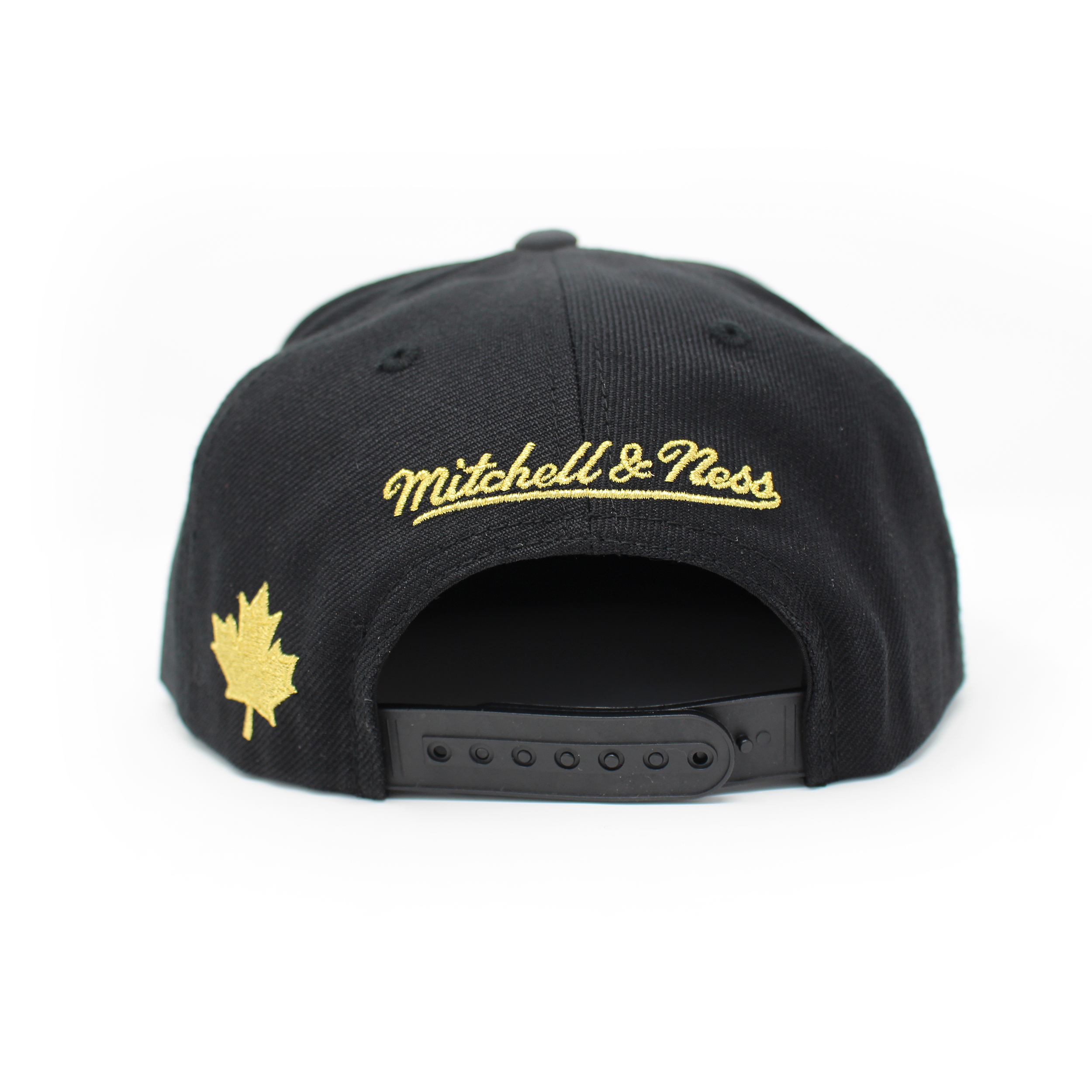 black and gold raptors hat