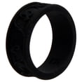 thumbnail image 1 of Anillo de boda con flores de silicona - Negro de ROQ para mujer - Anillo de 5 mm, 1 of 1
