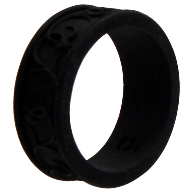 Anillo de boda con flores de silicona - Negro de ROQ para mujer - Anillo de 5 mm