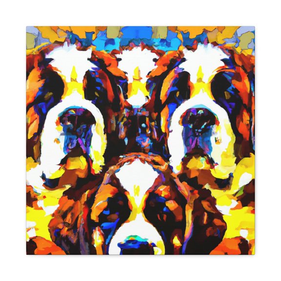 Saint Bernard Pop Art. - Canvas