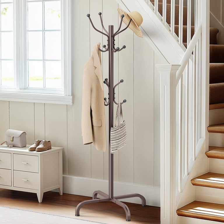 Freestanding Metal Coat Rack with 14 Hooks photo 8